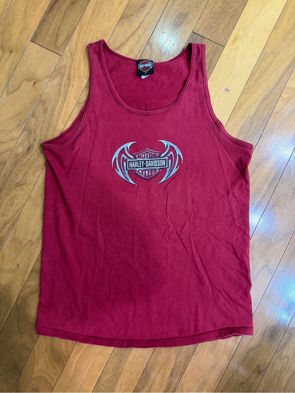 Vintage 2002 Harley-Davidson Tribal Tank Top Red – Men’s Medium Y2K
